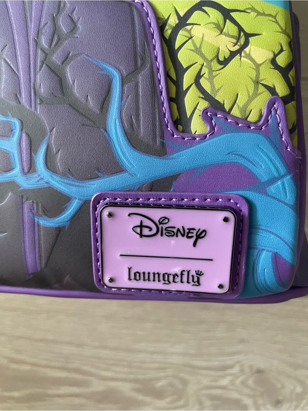 Loungefly Maleficent Purple and Blue Mini Backpack